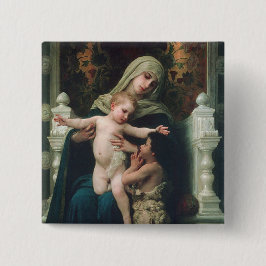 マドンナおよび子供ボタン 缶バッジ