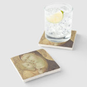 マドンナおよび子供2 ストーンコースター (横)