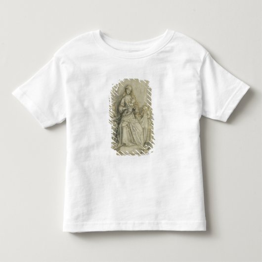 マドンナおよび子供3 トドラーTシャツ (正面)