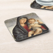 マドンナおよび子供(パネルの油) 2 コースター (左側)