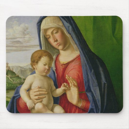 マドンナおよび子供、1490s マウスパッド (正面)