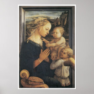 マドンナおよび子供、c. 1455年 ポスター