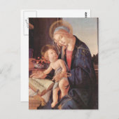 マドンナが幼児イエスに教える ポストカード (正面/裏面)