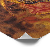 マドンナとキリストの子と天使との謙虚さ ポスター (角)