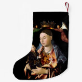 マドンナとキリストの子を敬礼 スモールクリスマスストッキング (裏面)
