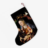 マドンナとキリストの子を敬礼 スモールクリスマスストッキング (裏面 (吊り時))