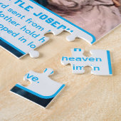 マドンナとキリスト・チャイルド男の赤ちゃん記念 ジグソーパズル (側面)