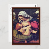 マドンナとグリーンクッション ポストカード (正面/裏面)