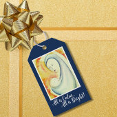 マドンナとチャイルドカスタムアート宗教的な休日 ギフトタグ