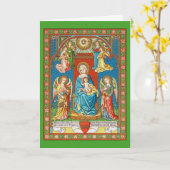 マドンナとチャイルドカード カード (黄色い花)