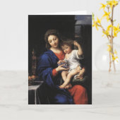 マドンナとチャイルドカード カード (黄色い花)