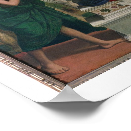 マドンナとバプテストとマの聖ヨハネとの子 ポスター (角)