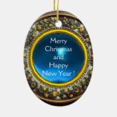 マドンナとラウンドブルーサファイア セラミックオーナメント (裏面)