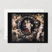 マドンナとルーベンスのはがき ポストカード (正面/裏面)