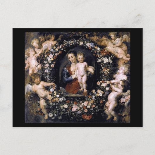 マドンナとルーベンスのはがき ポストカード (正面)