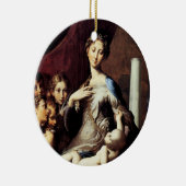 マドンナとロングネックbyパルミジャーノ セラミックオーナメント (右)