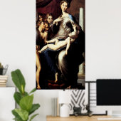 マドンナとロングネックbyパルミジャーノ ポスター (ホームオフィス)