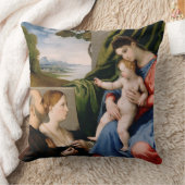 マドンナと乳児聖ヨハネの子 クッション (ブランケット)