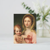 マドンナと二天使の子供、1770年~73年 ポストカード (スタンド正面)