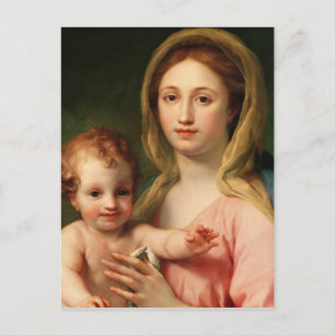 マドンナと二天使の子供、1770年~73年 ポストカード