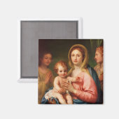 マドンナと二天使の子供、1770年~73年 マグネット (正面/裏面)