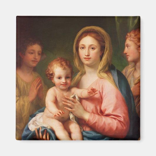 マドンナと二天使の子供、1770年~73年 マグネット (正面)