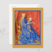 マドンナと即位したジーン・フーケ シーズンポストカード (正面/裏面)