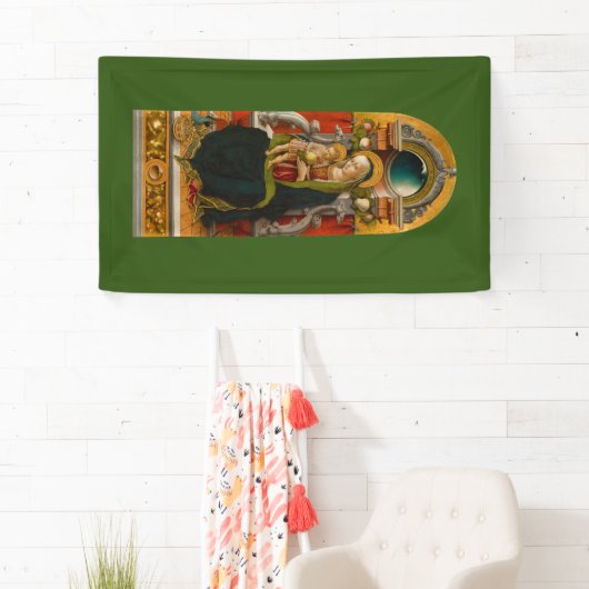 マドンナと即位した子の旗 横断幕 (インサイチュ)