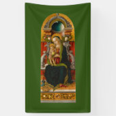 マドンナと即位した子の旗 横断幕 (縦)