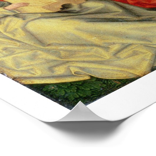 マドンナと天使に囲まれた子供 ポスター (角)