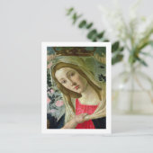 マドンナと天使の冠をかぶった子供,詳細 ポストカード (スタンド正面)