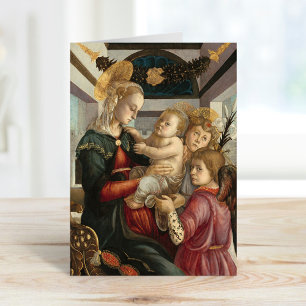 マドンナと天使の子供 Botticelli カード