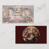 マドンナと天使の子供Sandro Botticelli 名刺 (正面/裏面)