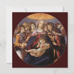 マドンナと天使の子供Sandro Botticelli 招待状