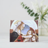 マドンナと天使の子絵画は ポストカード (スタンド正面)