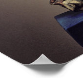 マドンナと子ども木造彫刻 ポスター (角)