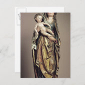 マドンナと子ども木造彫刻 ポストカード (正面/裏面)