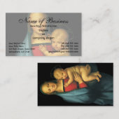 マドンナと子ども、マドンナ・デル・グランデュカバイラファエル 名刺 (正面/裏面)