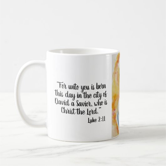 マドンナと子のカスタマイズ可能なマグカップ コーヒーマグカップ (左)