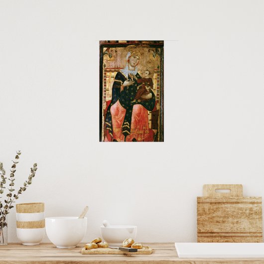 マドンナと子の即位1260 ポスター (キッチン)