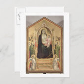 マドンナと子の即位， c.1300-03 （プリリスタ） ポストカード (正面/裏面)