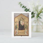 マドンナと子の即位， c.1300-03 （プリリスタ） ポストカード (スタンド正面)