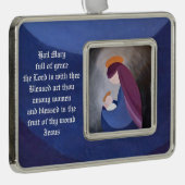 マドンナと子の横枠オーナメント シルバープレートフレームオーナメント (右)