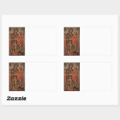 マドンナと子アイコン 長方形シール (シート)