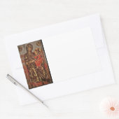 マドンナと子アイコン 長方形シール (封筒)