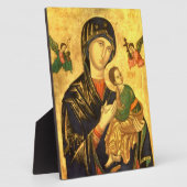 マドンナと子イエスの象徴 フォトプラーク (側面)