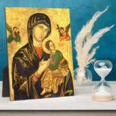 マドンナと子イエスの象徴 フォトプラーク (側面)