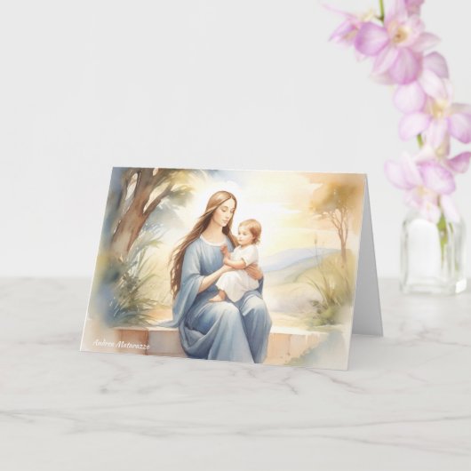 マドンナと子イエス カード (蘭)