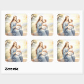 マドンナと子イエス スクエアシール (シート)