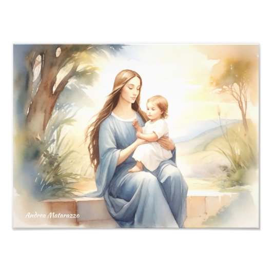 マドンナと子イエス フォトプリント            (正面)